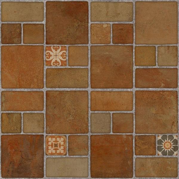 PISO CERÁMICO DORIA 44 X 44 CM ROJO TIPO EXTERIOR CAJA CON 1.92 M2