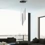 LÁMPARA COLGANTE DE NUBE LED NEGRO