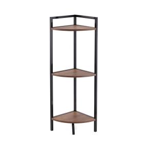 ORGANIZADOR ESQUINERO PARA BAÑO 3 NIVELES NEGRO 80 CM