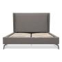 CAMA QUEEN TELA GRIS CLARO RIUK