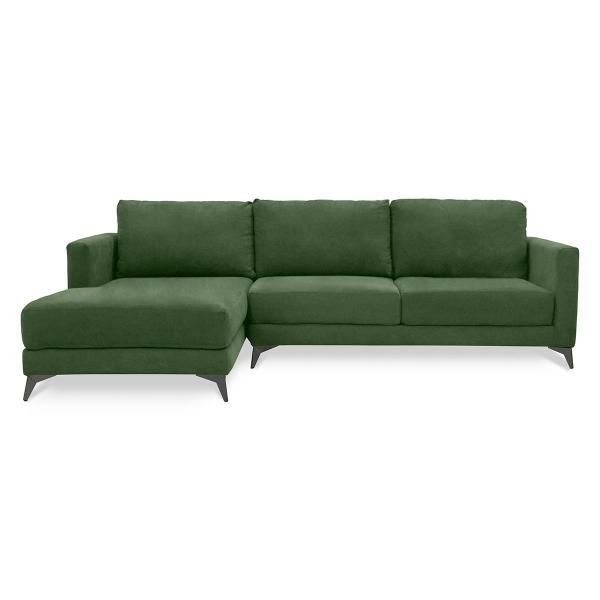 SALA ESQUINERA BRAZO IZQUIERDO TELA VERDE RIVI