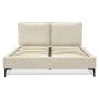 CAMA QUEEN TELA TAUPE DAZA