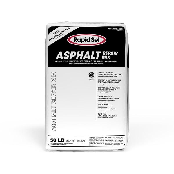 CONCRETO ASFÁLTICO A BASE DE CEMENTO COLOR NEGRO 22.7 KG