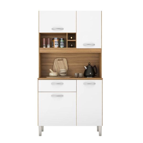 Mueble Para Cocina Madik Compacta Color Almendra/blanco