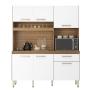 Cocina Integral Madik 160cm Color Almendra/blanco