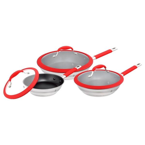 SET SARTENES ACERO INOX C/TAPA