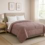 COMBO DICASA KING SIZE EDREDÓN HOMY LILA CON ROPA DE CAMA