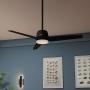 Ventilador de techo Malden Negro Mate 52 pulgadas