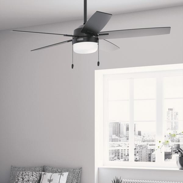 Ventilador de techo Anisten Negro Mate 52 pulgadas