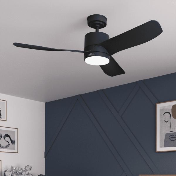 Ventilador de techo Bolsa Negro Mate 52 pulgadas