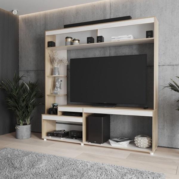 M01652CE-RONI CENTRO DE ENTRETENIMIENTO MARCA MADERKIT PARA TV HASTA 65"
