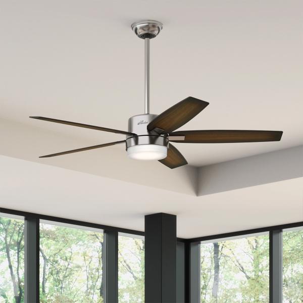 Ventilador de techo Windemere Níquel Cepillado 54 pulgadas