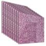 PACK DE 10 LÁMINAS DE ACRÍLICO GLITTER ROSA 40X40