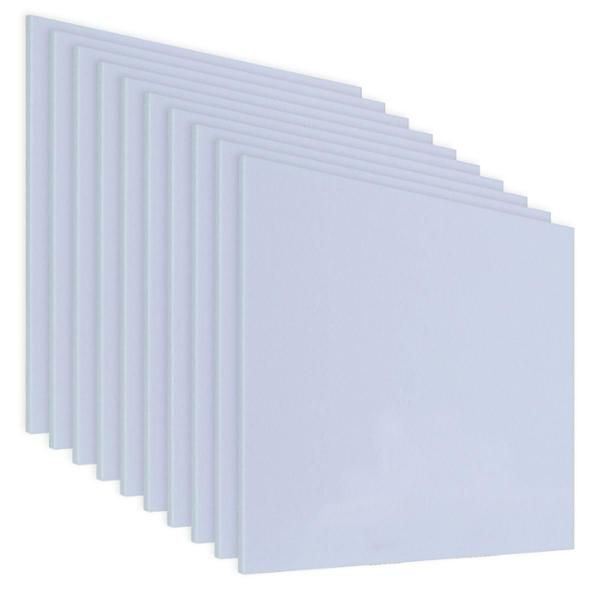PACK DE 10 LÁMINAS DE ACRÍLICO COLOR PASTEL AZUL 40X40