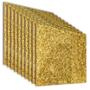 PACK DE 10 LÁMINAS DE ACRÍLICO GLITTER DORADO 40X40