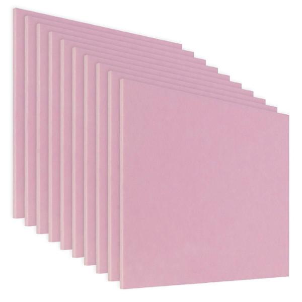 PACK DE 10 LÁMINAS DE ACRÍLICO COLOR PASTEL ROSA 40X40