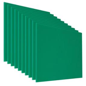 PACK DE 10 LÁMINAS DE ACRÍLICO COLOR VERDE 40X40