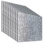 PACK DE 10 LÁMINAS DE ACRÍLICO GLITTER PLATA 40X40