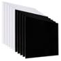 PACK DE 10 LÁMINAS, BLANCO(5PZS) Y NEGRO (5PZS) 40X40