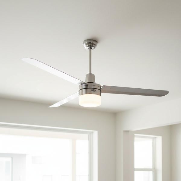 VENTILADOR DE TECHO INDUSTRIAL TYPHOON 56" NÍQUEL