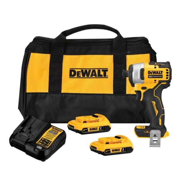 KIT ATOMIC ATORNILLADOR DE IMPACTO COMPACTO 1/4" 20V MAX BRUSHLESS