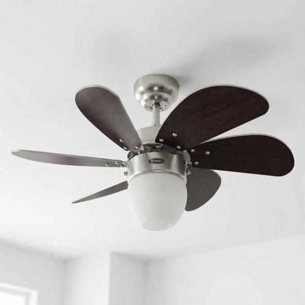 VENTILADOR DE TECHO TURBO SWIRL CFL 30" CROMO