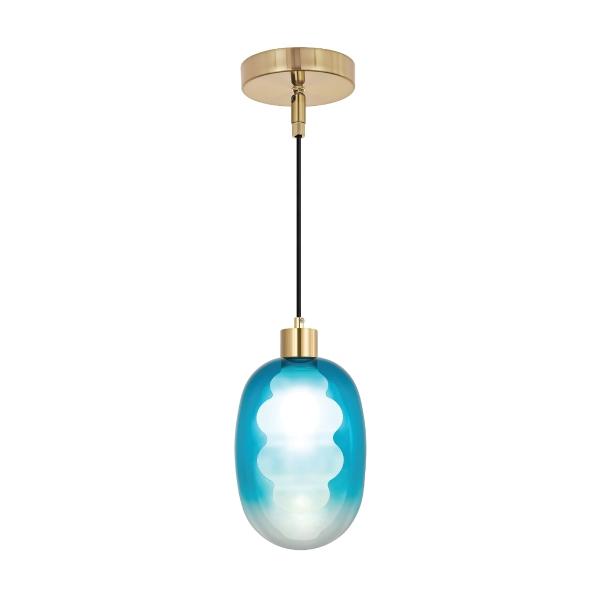 LÁMPARA COLGANTE DE VIDRIO 1 LUZ AURA