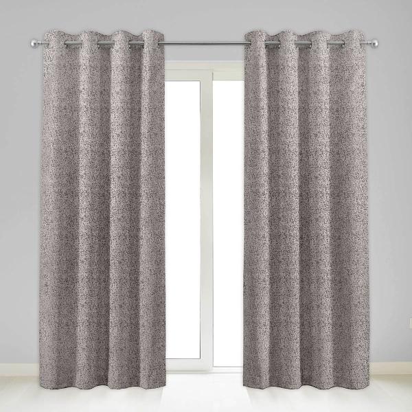 CORTINA JACQUARD SARNI GRIS 134 X 213 CM