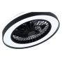 VENTILADOR DE TECHO FANDELIER LED INTEGRADO NEGRO NEO