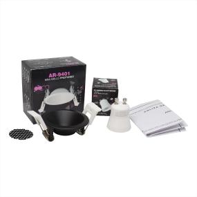 KIT DE LÁMPARA MINI GU10 LED 4.9W LUZ CÁLIDA 2700 K 36 GRADOS NEGRO