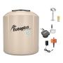 COMBO DE TINACO PLUS 1500 EQUIPADO Y MEDIDOR DE AGUA CON SENSOR ULTRASÓNICO ALÁMBRICO