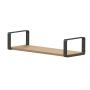 REPISA STRONG HOLD CUBO SOPORTA HASTA 60 KG 20 X 60 CM ACERO NEGRO NOGAL