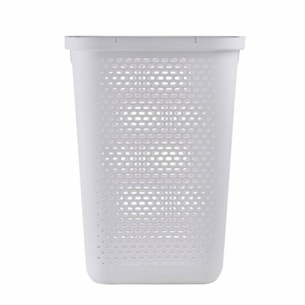 CESTO DELGADO PARA ROPA 60L KOBAI TAPA DOBLE BISAGRA