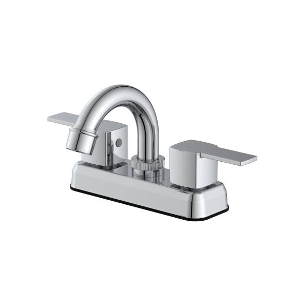 LLAVE PARA LAVABO DUOMANDO CROMO CON CUELLO GIRATORIO 360