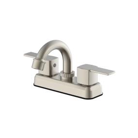 LLAVE PARA LAVABO DUOMANDO NÍQUEL SATINADO PARA LAVABO CUELLO GIRATORIO 360
