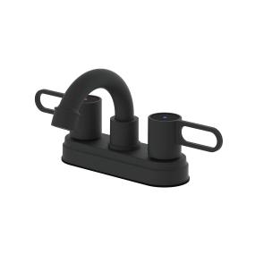 LLAVE MEZCLADORA PARA BAÑO DUOMANDO 4" NOVA NEGRO MATE