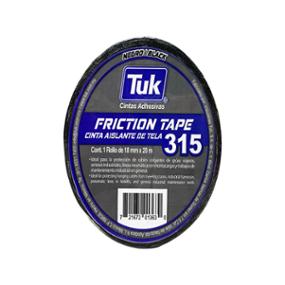CINTA FRICCIÓN 315 COLOR NEGRO 18MM x 20M