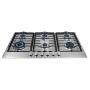 Parrilla de Gas Empotrable Supra 90 cm Diamond Steel 6 Quemadores Acero Inoxidable