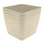 MACETA SEVILLA CUADRADA DE 28 CM COLOR CREMA