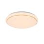 LAMPARA DE TECHO LED ODIN 38 X 7 CM BLANCO CON DORADO