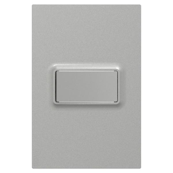 INTERRUPTOR SENCILLO 10AX 250V COLOR ALUMINIO