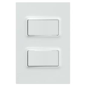 INTERRUPTOR SENCILLO 10AX 250V PLACA COLOR BLANCO