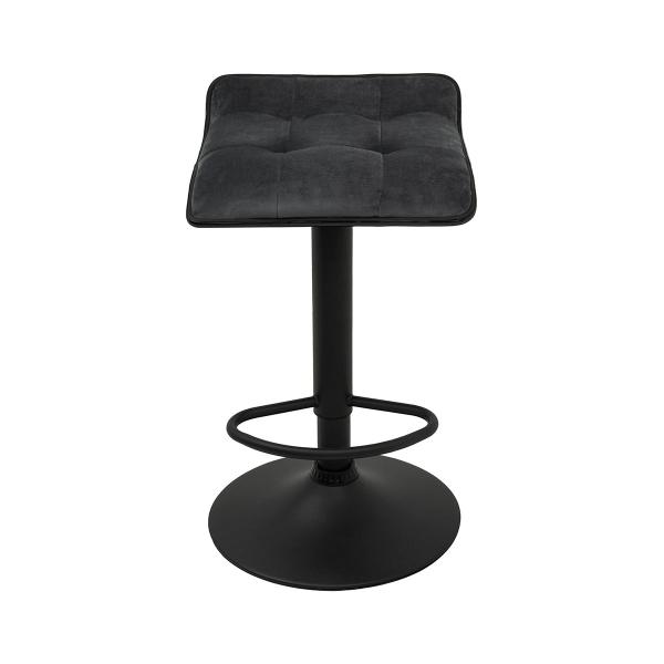 BANCO DE BAR TELA GRIS OXFORD NEGRO GARO