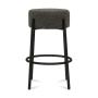 BANCO DE BAR TELA GRIS OXFORD NEGRO NUKO