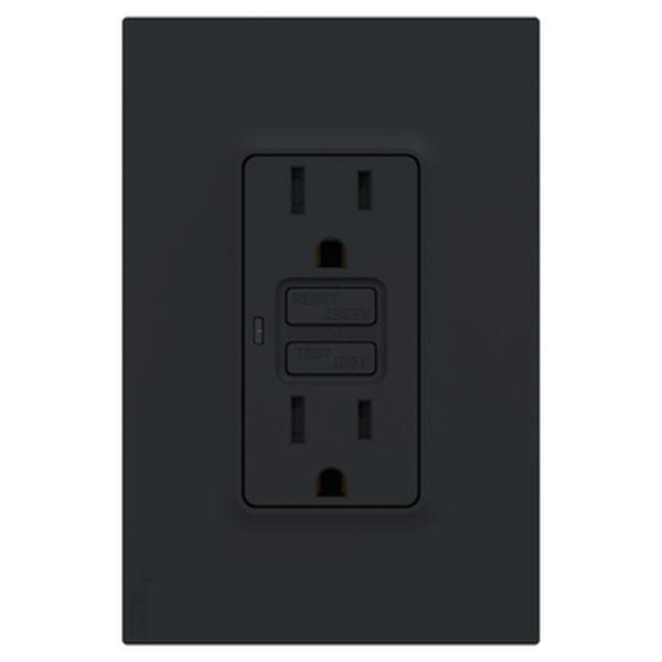 TOMA CORRIENTE DUPLEX US 2P+T 15A 127V COLOR NEGRO