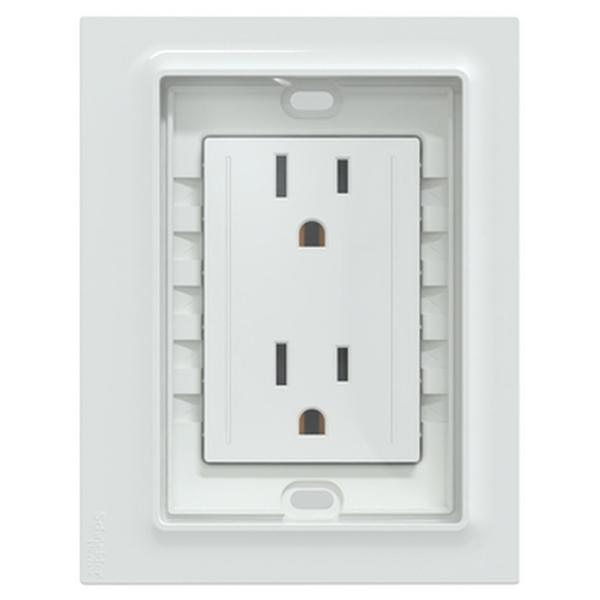 TOMA CORRIENTE DUPLEX US 2P+T 15A 127V IP55 COLOR BLANCO