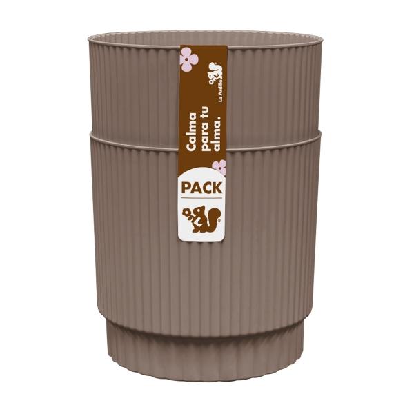 MACETA ALTOMONTE D16 DUO PACK MOKA