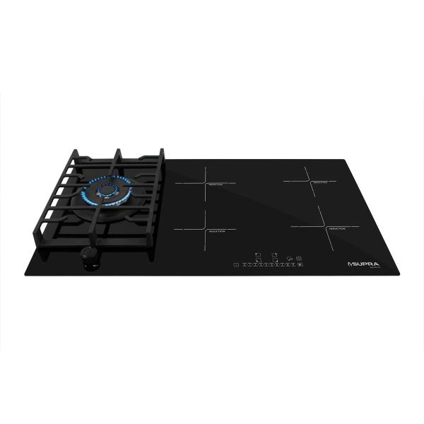 PARRILLA HIBRIDA 87 CM GAS E INDUCCION NEGRO