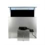 CAMPANA DE COCINA EMPOTRABLE 87 CM NEGRO CON SISTEMA DOWN DRAFT