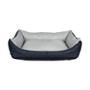 CAMA PARA MASCOTA RECTANGULAR POLIÉSTER RAZA MEDIANA SEMI IMPERMEABLE